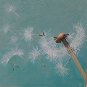 "Pusteblume", 2012, Format: 600 x 600 mm BxH, Technik: Acryl auf Leinwand