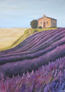 "Provence", Format: 500 x 700 mm BxH, Technik: Acryl auf Leinwand