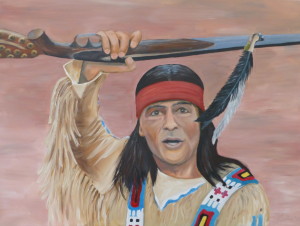 "Winnetou", Format: 800 x 600 mm BxH, Technik: Acryl auf Leinwand