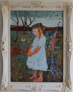 Elsbeth im Garten (nach Modersohn-Becker 1902) 50 x 60