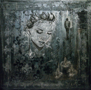 Anna Karenina, Acrylic on canvas 90x90,