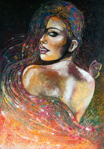 Autmngirl, oil on canvas, 70x100, 2400