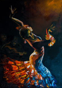 Gypsy, 70x100, oil on canvas, 2400